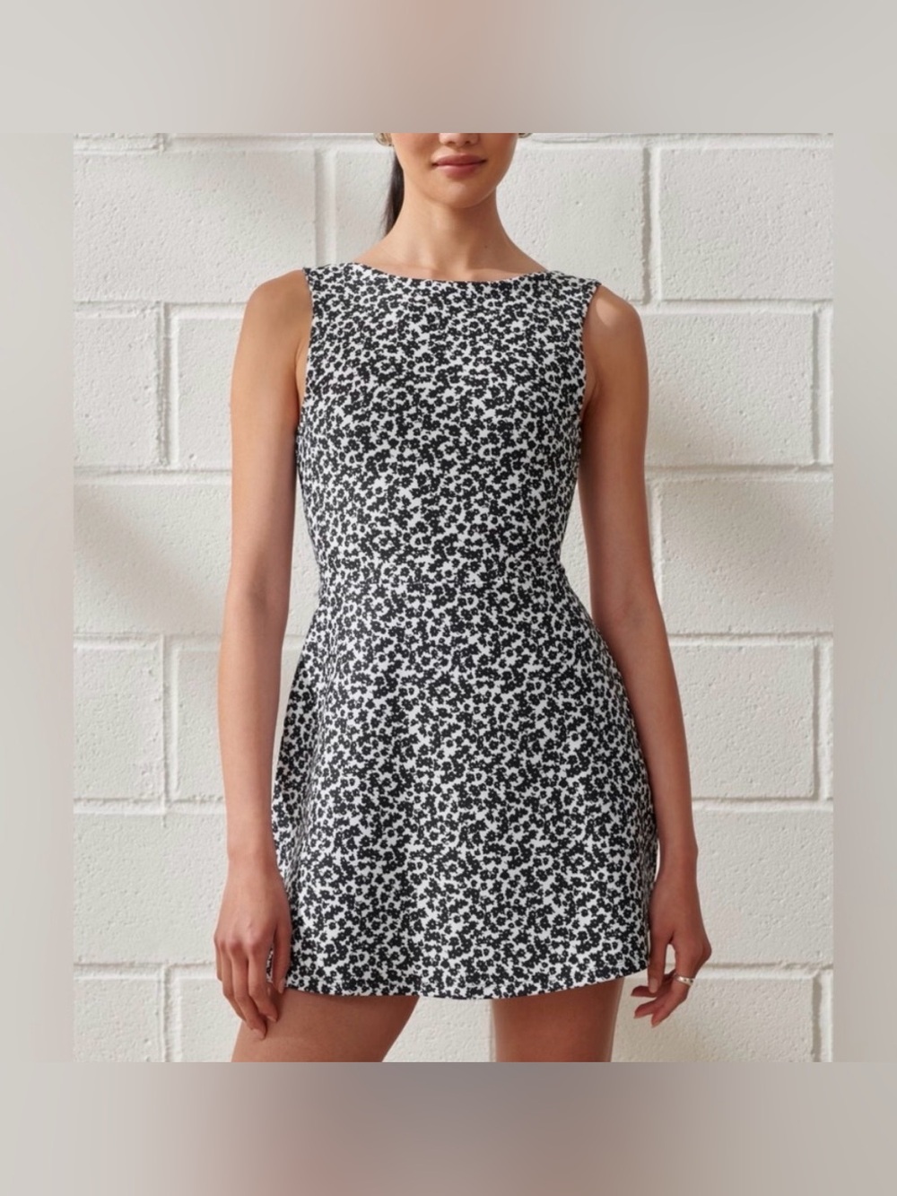Abercrombie & Fitch Black and White Mini Dress